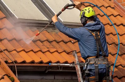 Démoussage et hydrofuge de toiture à Vinezac
